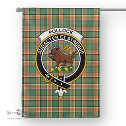 Garden Flag Pollock Hunting Tartan Flag Clan Badge Tartan House Flag