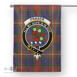 Garden Flag Fraser Hunting Modern Tartan Flag Clan Badge Tartan House Flag