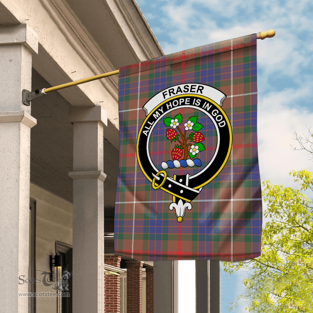 Garden Flag Fraser Hunting Modern Tartan Flag Clan Badge Tartan House Flag