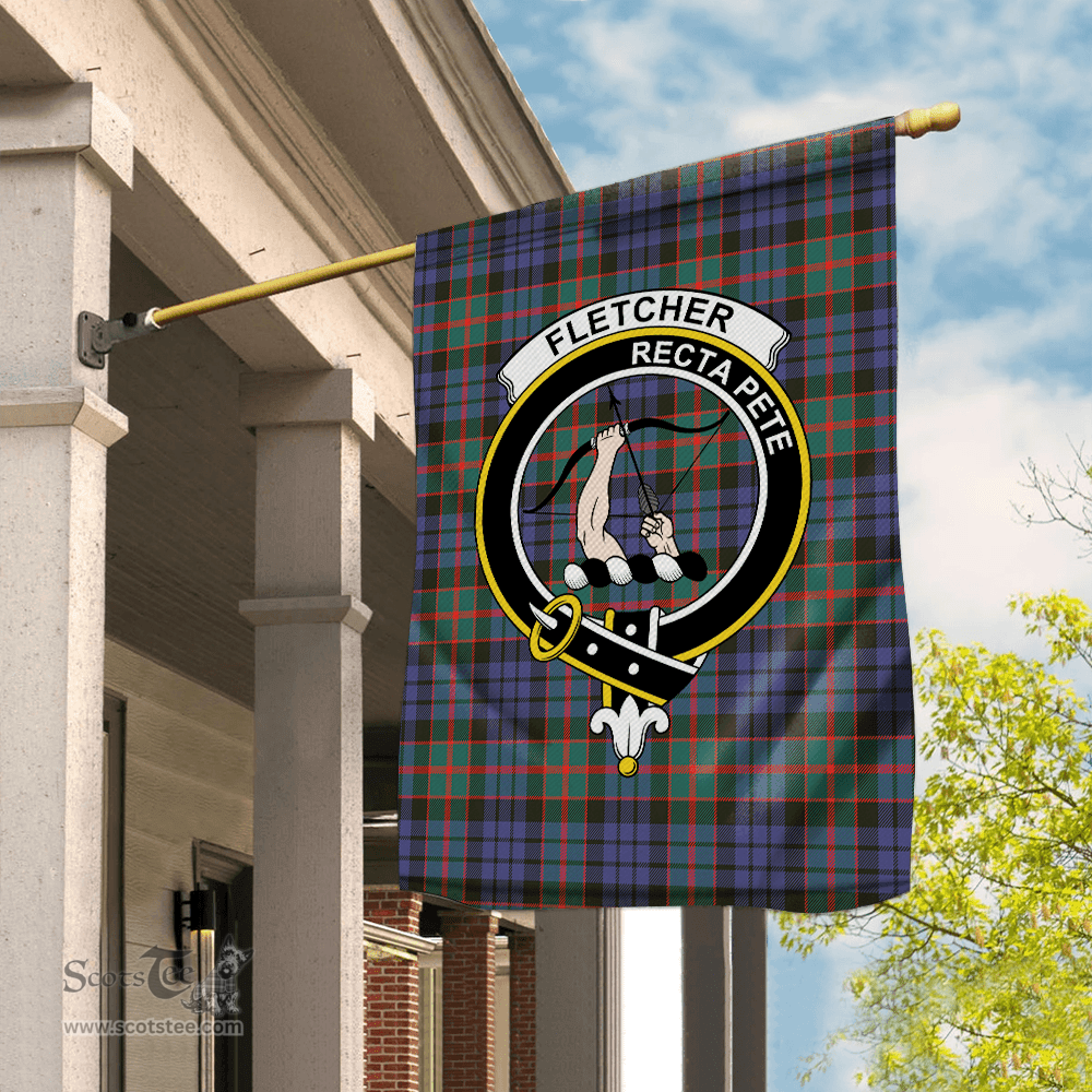 Garden Flag Fletcher Of Dunans Tartan Flag Clan Badge Tartan House Flag