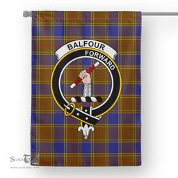 Garden Flag Balfour Modern Tartan Flag Clan Badge Tartan House Flag