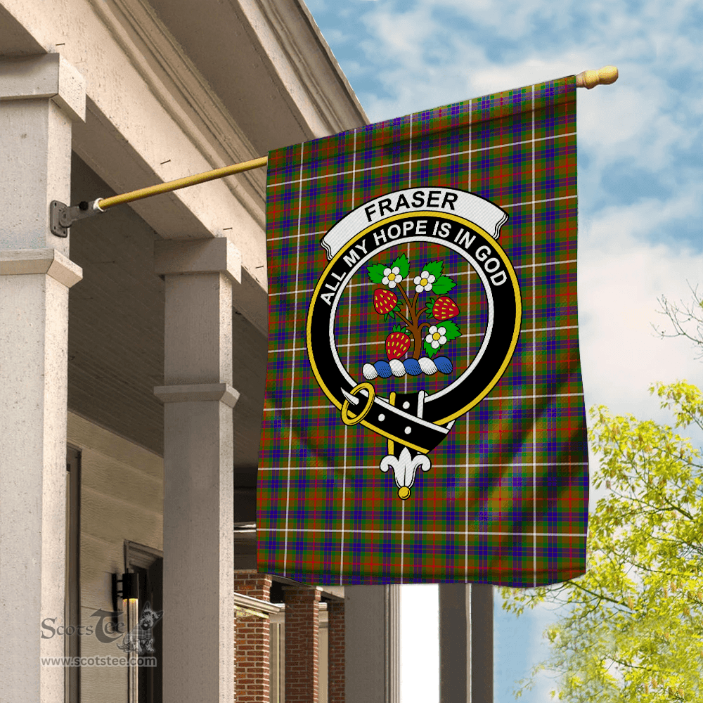 Garden Flag Fraser Hunting Tartan Flag Clan Badge Tartan House Flag