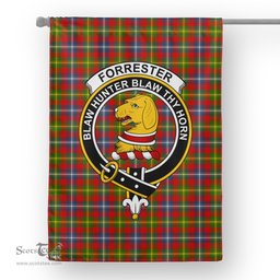 Garden Flag Forrester Tartan Flag Clan Badge Tartan House Flag