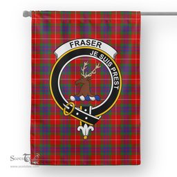 Garden Flag Fraser Of Lovat Tartan Flag Clan Badge Tartan House Flag