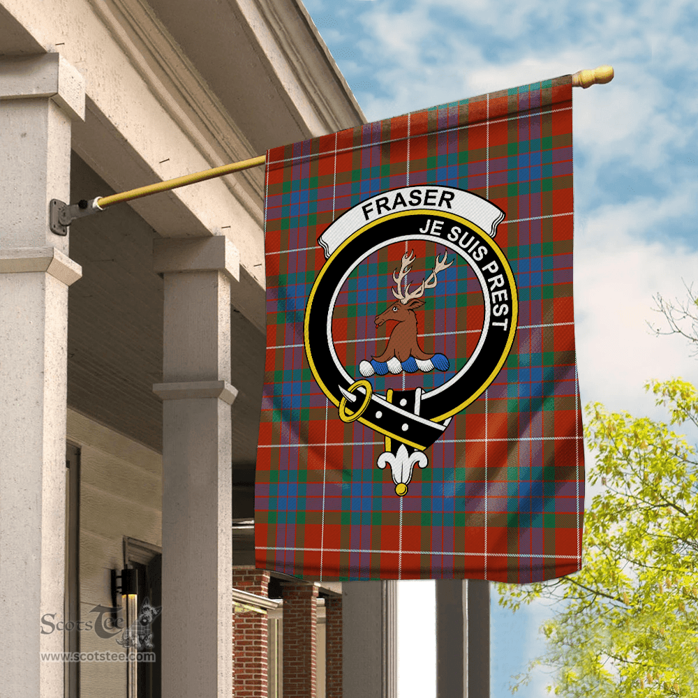 Garden Flag Fraser Of Lovat Ancient Tartan Flag Clan Badge Tartan House Flag