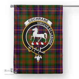 Garden Flag Cochrane Modern Tartan Flag Clan Badge Tartan House Flag