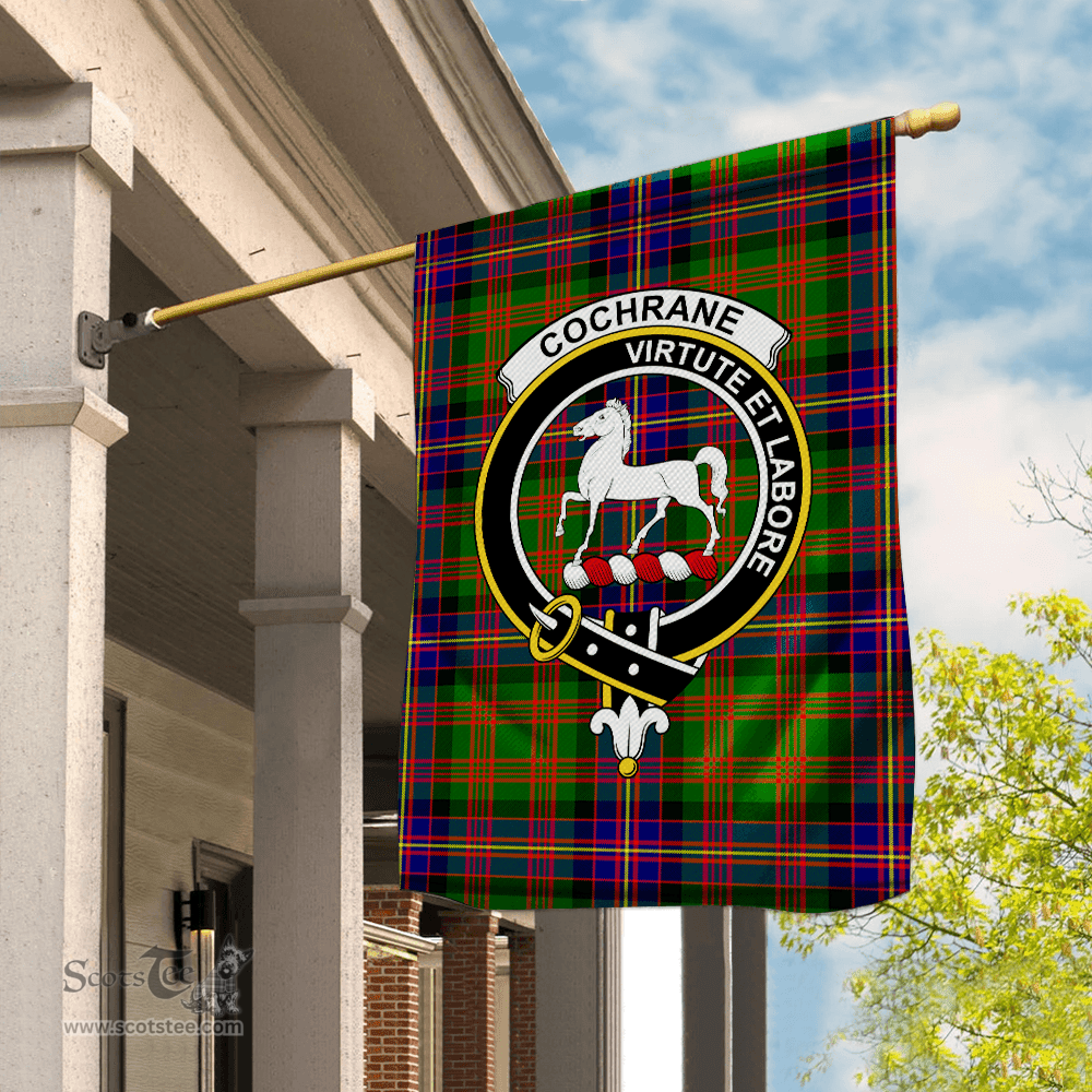 Garden Flag Cochrane Modern Tartan Flag Clan Badge Tartan House Flag