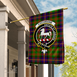 Garden Flag Cochrane Modern Tartan Flag Clan Badge Tartan House Flag