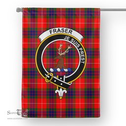 Garden Flag Fraser Of Lovat Modern Tartan Flag Clan Badge Tartan House Flag