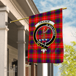 Garden Flag Fraser Of Lovat Modern Tartan Flag Clan Badge Tartan House Flag