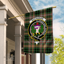 Scotstee Shop Buchanan Hunting Tartan Flag Clan Badge Tartan House Flag