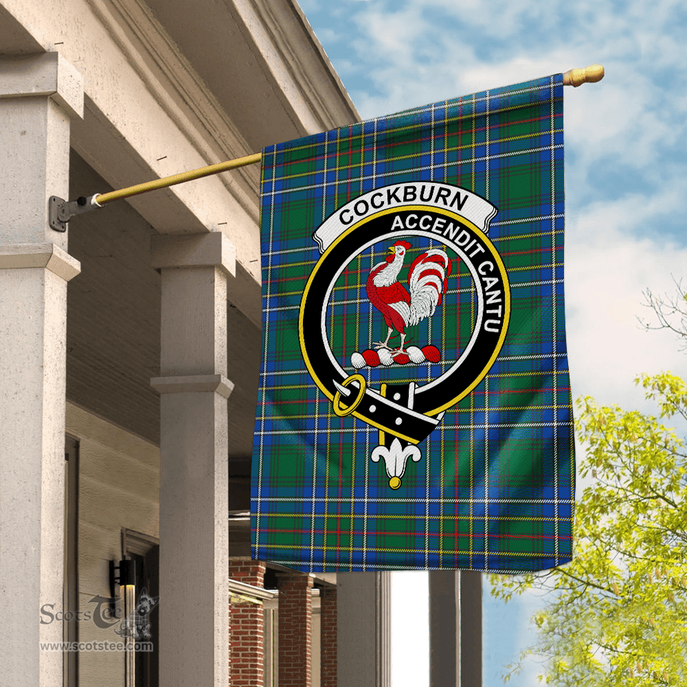 Garden Flag Cockburn Ancient Tartan Flag Clan Badge Tartan House Flag