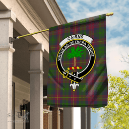 Garden Flag Cairns Hunting Tartan Flag Clan Badge Tartan House Flag