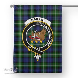 Garden Flag Baillie Modern Tartan Flag Clan Badge Tartan House Flag