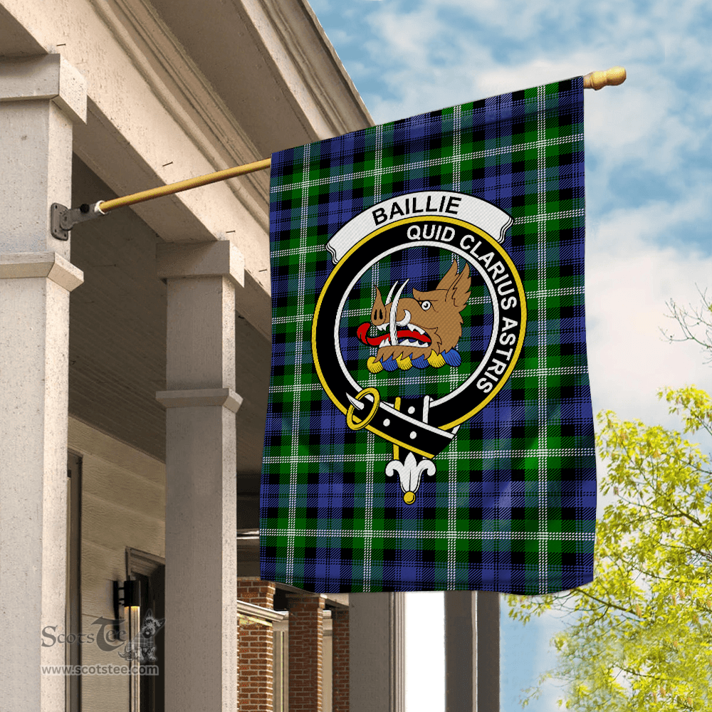 Garden Flag Baillie Modern Tartan Flag Clan Badge Tartan House Flag