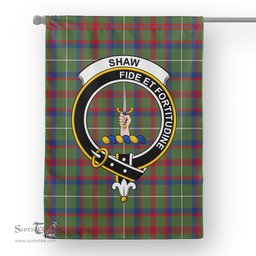 Garden Flag Shaw Of Tordarroch Green Modern Tartan Flag Clan Badge Tartan House Flag