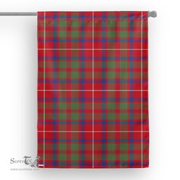 Shaw Of Sauchie Red Modern Tartan Garden Flag Clan Badge Tartan Flag Scottish Tartan House Flag