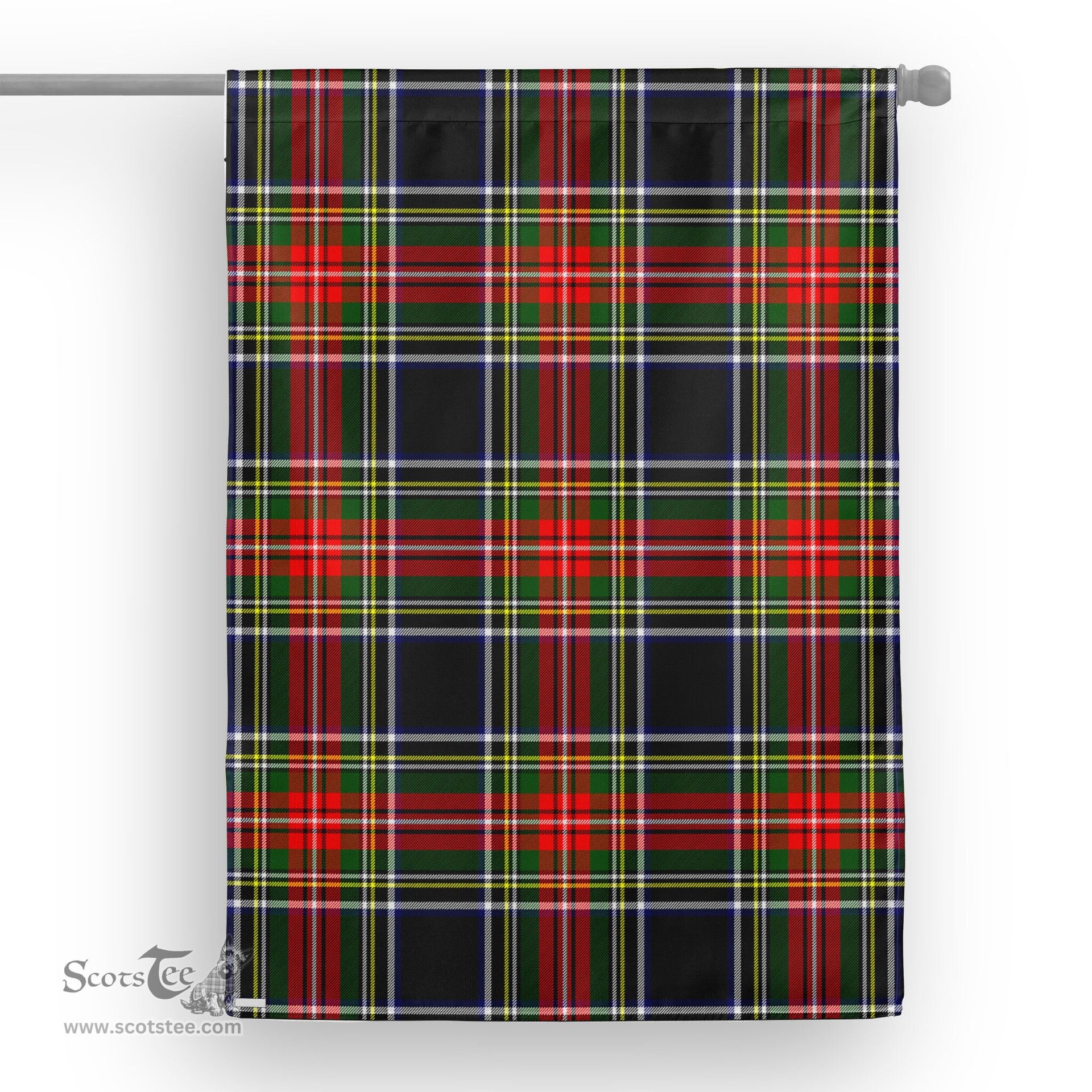 Stewart Tewart (High Stewards) Black Tartan Garden Flag Clan Badge Tartan Flag Scottish Tartan House Flag