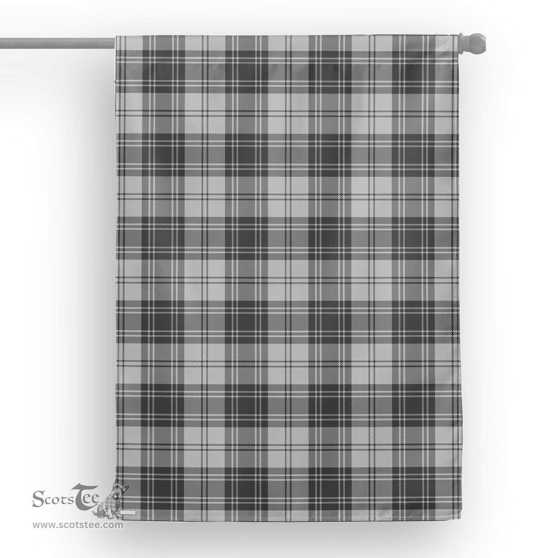 Sandilands Grey Tartan Garden Flag Clan Badge Tartan Flag Scottish Tartan House Flag