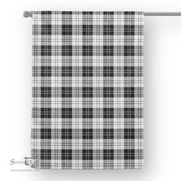 Garden Flag Erskine Black And White Tartan Flag Tartan House Flag, Tartan Garden Flag, Tartan Flag, Plaid Flag, Christmas Plaid Flag