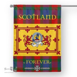 Scotstee Tartan House Flag Mar Clan Badge Tartan Garden Flag - The Lion Rampant Scotland, Tartan Garden Flag, Tartan House Flag, Tartan Flag, Crest Garden Flag, Garden Flag, Ireland Garden Flag, Family Crest, Custom Flag, Custom Garden Flag, Ireland Custom Flag, Clan Tartan Flags