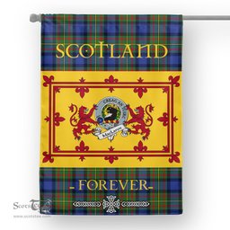 Scotstee Tartan House Flag MacLaren Clan Badge Tartan Garden Flag - The Lion Rampant Scotland, Tartan Garden Flag, Tartan House Flag, Tartan Flag, Crest Garden Flag, Garden Flag, Ireland Garden Flag, Family Crest, Custom Flag, Custom Garden Flag, Ireland Custom Flag, Clan Tartan Flags