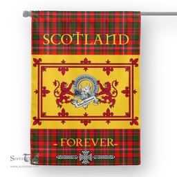 Scotstee Tartan House Flag MacKinnon Clan Badge Tartan Garden Flag - The Lion Rampant Scotland, Tartan Garden Flag, Tartan House Flag, Tartan Flag, Crest Garden Flag, Garden Flag, Ireland Garden Flag, Family Crest, Custom Flag, Custom Garden Flag, Ireland Custom Flag, Clan Tartan Flags