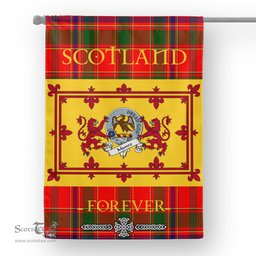 Scotstee Tartan House Flag Munro Clan Badge Tartan Garden Flag - The Lion Rampant Scotland, Tartan Garden Flag, Tartan House Flag, Tartan Flag, Crest Garden Flag, Garden Flag, Ireland Garden Flag, Family Crest, Custom Flag, Custom Garden Flag, Ireland Custom Flag, Clan Tartan Flags
