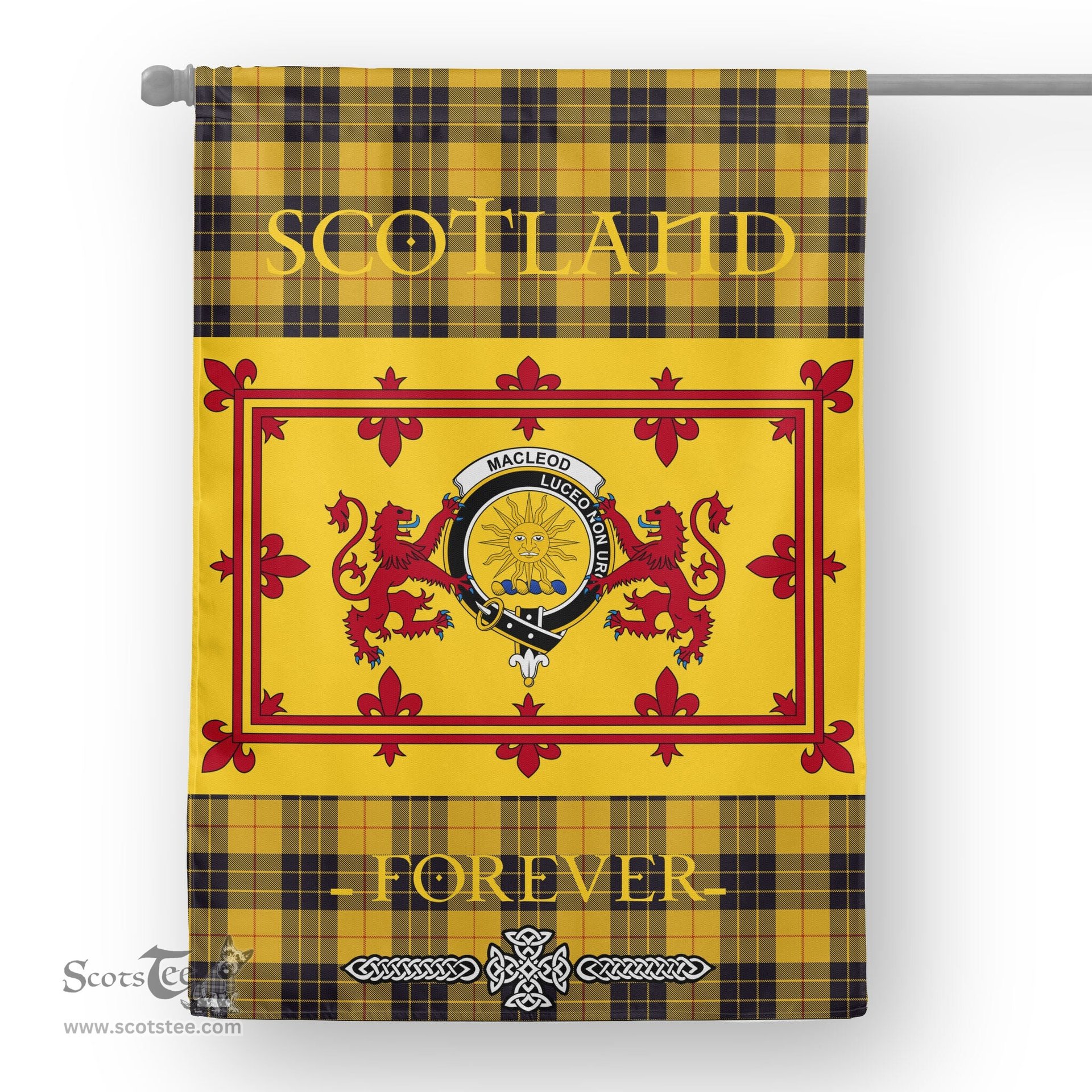 Scotstee Tartan House Flag MacLeod of Lewis Tartan Garden Flag - The Lion Rampant Scotland, Tartan Garden Flag, Tartan House Flag, Tartan Flag, Crest Garden Flag, Garden Flag, Ireland Garden Flag, Family Crest, Custom Flag, Custom Garden Flag, Ireland Custom Flag, Clan Tartan Flags