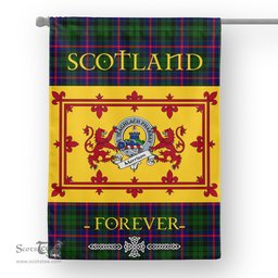 Scotstee Tartan House Flag Morrison Clan Badge Tartan Garden Flag - The Lion Rampant Scotland, Tartan Garden Flag, Tartan House Flag, Tartan Flag, Crest Garden Flag, Garden Flag, Ireland Garden Flag, Family Crest, Custom Flag, Custom Garden Flag, Ireland Custom Flag, Clan Tartan Flags
