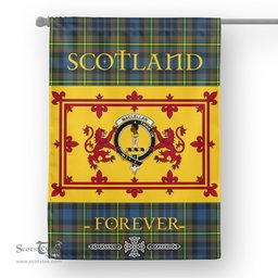 Scotstee Tartan House Flag MacLellan Tartan Garden Flag - The Lion Rampant Scotland, Tartan Garden Flag, Tartan House Flag, Tartan Flag, Crest Garden Flag, Garden Flag, Ireland Garden Flag, Family Crest, Custom Flag, Custom Garden Flag, Ireland Custom Flag, Clan Tartan Flags