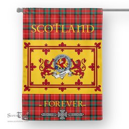 Scotstee Tartan House Flag Stuart Clan Badge Tartan Garden Flag - The Lion Rampant Scotland, Tartan Garden Flag, Tartan House Flag, Tartan Flag, Crest Garden Flag, Garden Flag, Ireland Garden Flag, Family Crest, Custom Flag, Custom Garden Flag, Ireland Custom Flag, Clan Tartan Flags