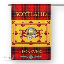 Scotstee Tartan House Flag Wemyss Clan Badge Tartan Garden Flag - The Lion Rampant Scotland, Tartan Garden Flag, Tartan House Flag, Tartan Flag, Crest Garden Flag, Garden Flag, Ireland Garden Flag, Family Crest, Custom Flag, Custom Garden Flag, Ireland Custom Flag, Clan Tartan Flags