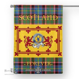 Scotstee Tartan House Flag Stirling of Cadder Present Chief Clan Badge Tartan Garden Flag - The Lion Rampant Scotland, Tartan Garden Flag, Tartan House Flag, Tartan Flag, Crest Garden Flag, Garden Flag, Ireland Garden Flag, Family Crest, Custom Flag, Custom Garden Flag, Ireland Custom Flag, Clan Tartan Flags