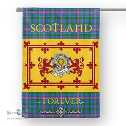 Scotstee Tartan House Flag Pitcairn Clan Badge Tartan Garden Flag - The Lion Rampant Scotland, Tartan Garden Flag, Tartan House Flag, Tartan Flag, Crest Garden Flag, Garden Flag, Ireland Garden Flag, Family Crest, Custom Flag, Custom Garden Flag, Ireland Custom Flag, Clan Tartan Flags