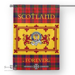 Scotstee Tartan House Flag Robertson Clan Badge Tartan Garden Flag - The Lion Rampant Scotland, Tartan Garden Flag, Tartan House Flag, Tartan Flag, Crest Garden Flag, Garden Flag, Ireland Garden Flag, Family Crest, Custom Flag, Custom Garden Flag, Ireland Custom Flag, Clan Tartan Flags