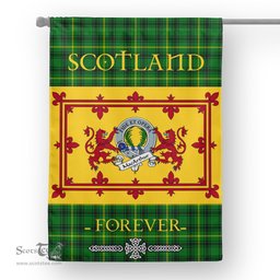 Scotstee Tartan House Flag Macarthur Clan Badge Tartan Garden Flag - The Lion Rampant Scotland, Tartan Garden Flag, Tartan House Flag, Tartan Flag, Crest Garden Flag, Garden Flag, Ireland Garden Flag, Family Crest, Custom Flag, Custom Garden Flag, Ireland Custom Flag, Clan Tartan Flags