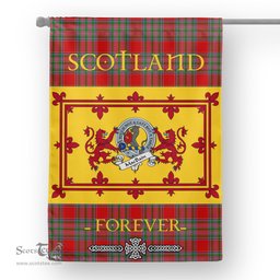 Scotstee Tartan House Flag MacBain Clan Badge Tartan Garden Flag - The Lion Rampant Scotland, Tartan Garden Flag, Tartan House Flag, Tartan Flag, Crest Garden Flag, Garden Flag, Ireland Garden Flag, Family Crest, Custom Flag, Custom Garden Flag, Ireland Custom Flag, Clan Tartan Flags