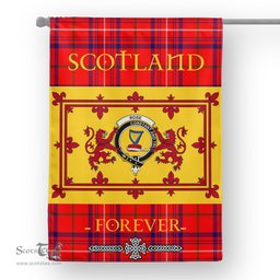 Scotstee Tartan House Flag Rose Tartan Garden Flag - The Lion Rampant Scotland, Tartan Garden Flag, Tartan House Flag, Tartan Flag, Crest Garden Flag, Garden Flag, Ireland Garden Flag, Family Crest, Custom Flag, Custom Garden Flag, Ireland Custom Flag, Clan Tartan Flags