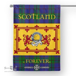 Scotstee Tartan House Flag Strachan Clan Badge Tartan Garden Flag - The Lion Rampant Scotland, Tartan Garden Flag, Tartan House Flag, Tartan Flag, Crest Garden Flag, Garden Flag, Ireland Garden Flag, Family Crest, Custom Flag, Custom Garden Flag, Ireland Custom Flag, Clan Tartan Flags
