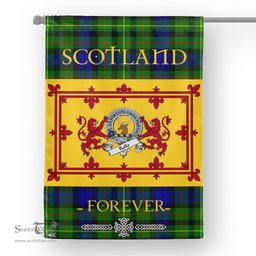 Scotstee Tartan House Flag Rollo Clan Badge Tartan Garden Flag - The Lion Rampant Scotland, Tartan Garden Flag, Tartan House Flag, Tartan Flag, Crest Garden Flag, Garden Flag, Ireland Garden Flag, Family Crest, Custom Flag, Custom Garden Flag, Ireland Custom Flag, Clan Tartan Flags