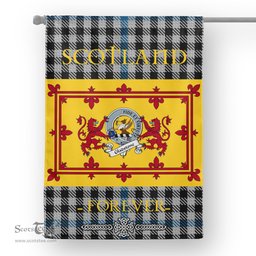 Scotstee Tartan House Flag Gladstone Clan Badge Tartan Garden Flag - The Lion Rampant Scotland, Tartan Garden Flag, Tartan House Flag, Tartan Flag, Crest Garden Flag, Garden Flag, Ireland Garden Flag, Family Crest, Custom Flag, Custom Garden Flag, Ireland Custom Flag, Clan Tartan Flags