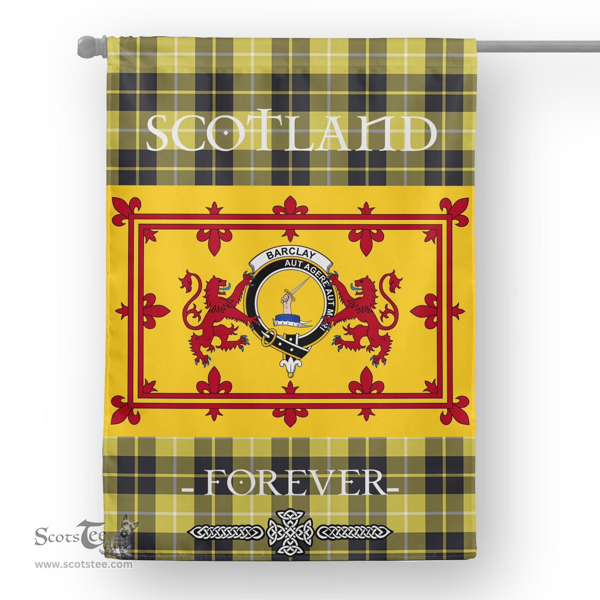 Scotstee Tartan House Flag Barclay Tartan Garden Flag - The Lion Rampant Scotland, Tartan Garden Flag, Tartan House Flag, Tartan Flag, Crest Garden Flag, Garden Flag, Ireland Garden Flag, Family Crest, Custom Flag, Custom Garden Flag, Ireland Custom Flag, Clan Tartan Flags