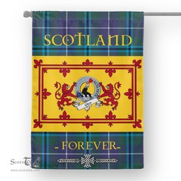 Scotstee Tartan House Flag Glen Clan Badge Tartan Garden Flag - The Lion Rampant Scotland, Tartan Garden Flag, Tartan House Flag, Tartan Flag, Crest Garden Flag, Garden Flag, Ireland Garden Flag, Family Crest, Custom Flag, Custom Garden Flag, Ireland Custom Flag, Clan Tartan Flags