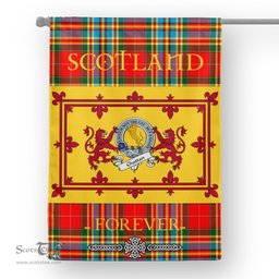 Scotstee Tartan House Flag Chattan Clan Badge Tartan Garden Flag - The Lion Rampant Scotland, Tartan Garden Flag, Tartan House Flag, Tartan Flag, Crest Garden Flag, Garden Flag, Ireland Garden Flag, Family Crest, Custom Flag, Custom Garden Flag, Ireland Custom Flag, Clan Tartan Flags