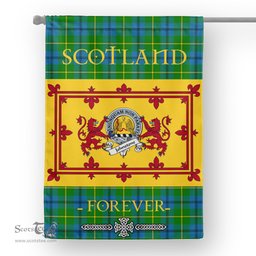 Scotstee Tartan House Flag Johnstone Clan Badge Tartan Garden Flag - The Lion Rampant Scotland, Tartan Garden Flag, Tartan House Flag, Tartan Flag, Crest Garden Flag, Garden Flag, Ireland Garden Flag, Family Crest, Custom Flag, Custom Garden Flag, Ireland Custom Flag, Clan Tartan Flags