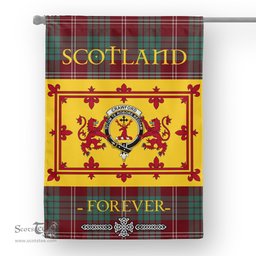 Scotstee Tartan House Flag Crawford Tartan Garden Flag - The Lion Rampant Scotland, Tartan Garden Flag, Tartan House Flag, Tartan Flag, Crest Garden Flag, Garden Flag, Ireland Garden Flag, Family Crest, Custom Flag, Custom Garden Flag, Ireland Custom Flag, Clan Tartan Flags