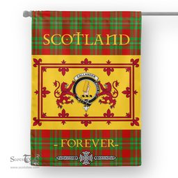 Scotstee Tartan House Flag Callander Tartan Garden Flag - The Lion Rampant Scotland, Tartan Garden Flag, Tartan House Flag, Tartan Flag, Crest Garden Flag, Garden Flag, Ireland Garden Flag, Family Crest, Custom Flag, Custom Garden Flag, Ireland Custom Flag, Clan Tartan Flags