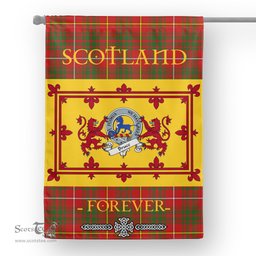 Scotstee Tartan House Flag Bruce Clan Badge Tartan Garden Flag - The Lion Rampant Scotland, Tartan Garden Flag, Tartan House Flag, Tartan Flag, Crest Garden Flag, Garden Flag, Ireland Garden Flag, Family Crest, Custom Flag, Custom Garden Flag, Ireland Custom Flag, Clan Tartan Flags