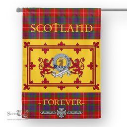 Scotstee Tartan House Flag Fraser Of Lovat Clan Badge Tartan Garden Flag - The Lion Rampant Scotland, Tartan Garden Flag, Tartan House Flag, Tartan Flag, Crest Garden Flag, Garden Flag, Ireland Garden Flag, Family Crest, Custom Flag, Custom Garden Flag, Ireland Custom Flag, Clan Tartan Flags